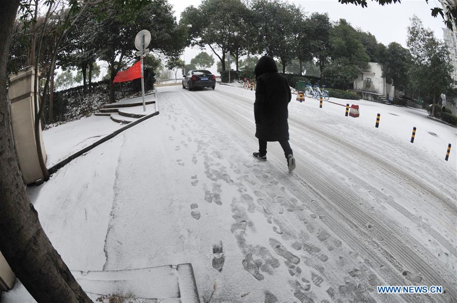 CHINA-CHANGSHA-SNOWFALL(CN)