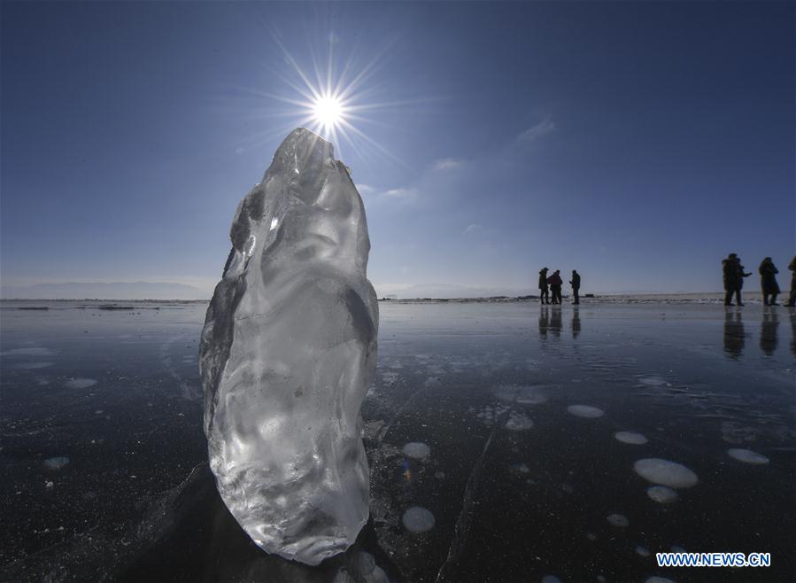 CHINA-XINJIANG-SAYRAM LAKE-WINTER SCENERY (CN)