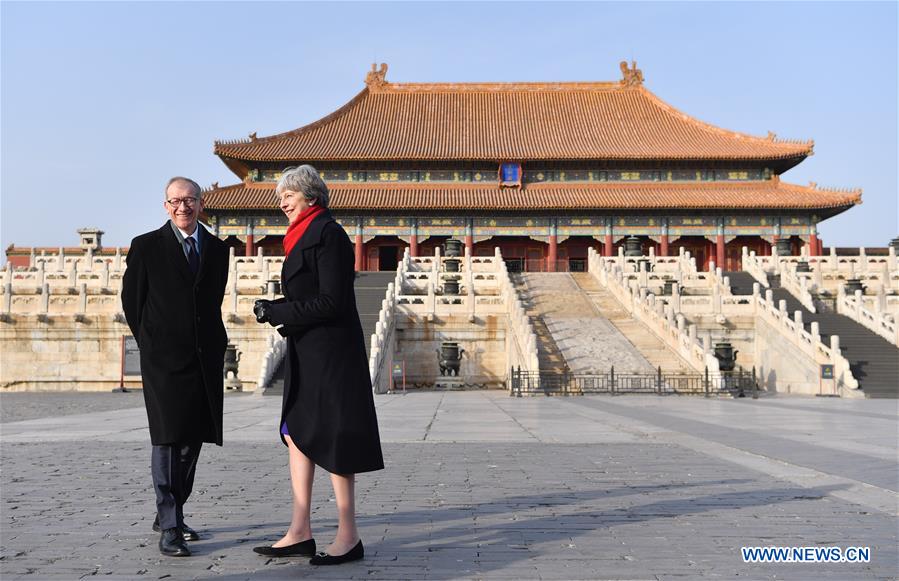 CHINA-BEIJING-BRITISH PM-PALACE MUSEUM-VISIT(CN)