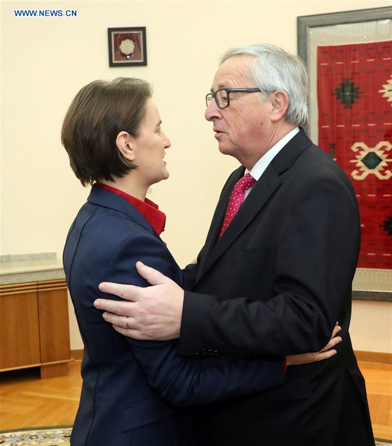 SERBIA-BELGRADE-JUNCKER-VISIT