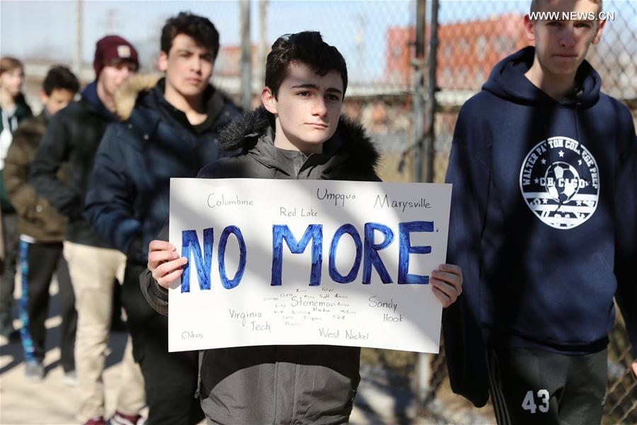 U.S.-CHICAGO-STUDENTS-NATIONAL SCHOOL WALKOUT-GUN VIOLENCE