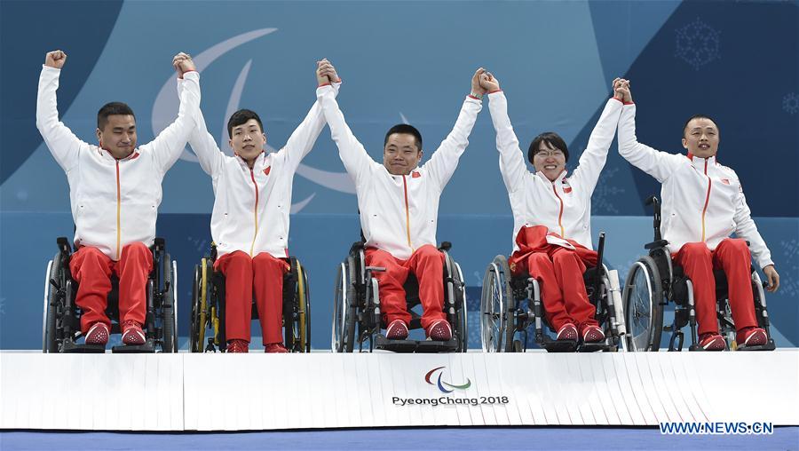 (SP)OLY-PARALYMPIC-SOUTH KOREA-GANGNEUNG-WHEELCHAIR CURLING-CHINA-GOLD MEDAL