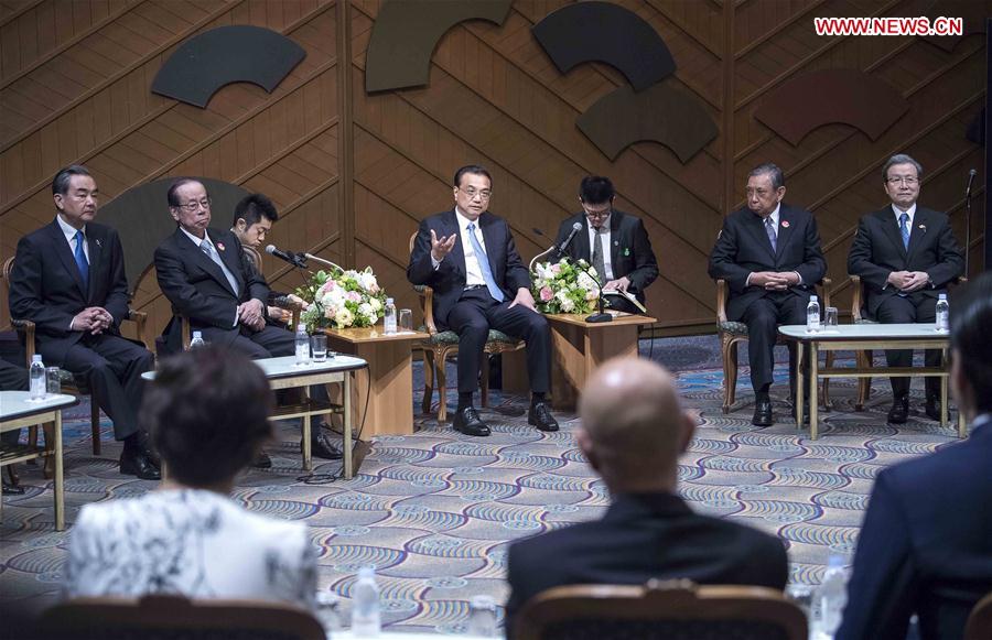 JAPAN-TOKYO-CHINA-LI KEQIANG-TREATY OF PEACE AND FRIENDSHIP-MEETING