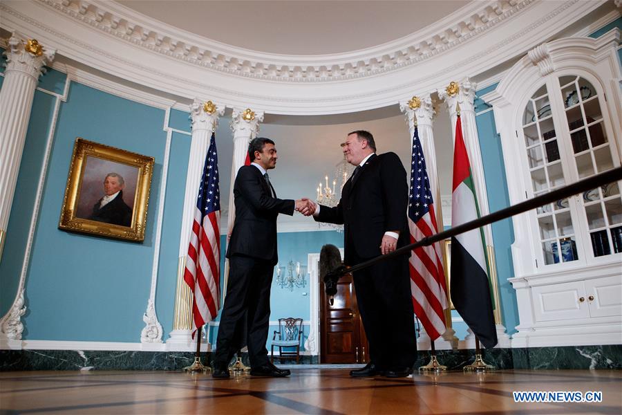 U.S.-WASHINGTON D.C.-POMPEO-UAE-FM-MEETING