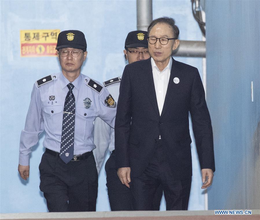 SOUTH KOREA-SEOUL-FORMER PRESIDENT-LEE MYUNG BAK-FIRST TRIAL