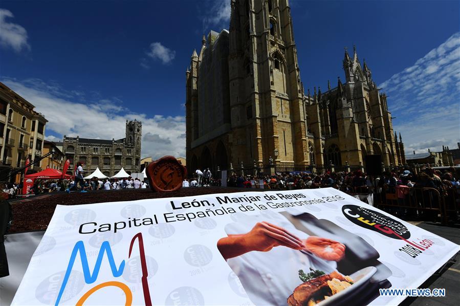 SPAIN-LEON-BIGGEST CECINA-GUINNESS-RECORD