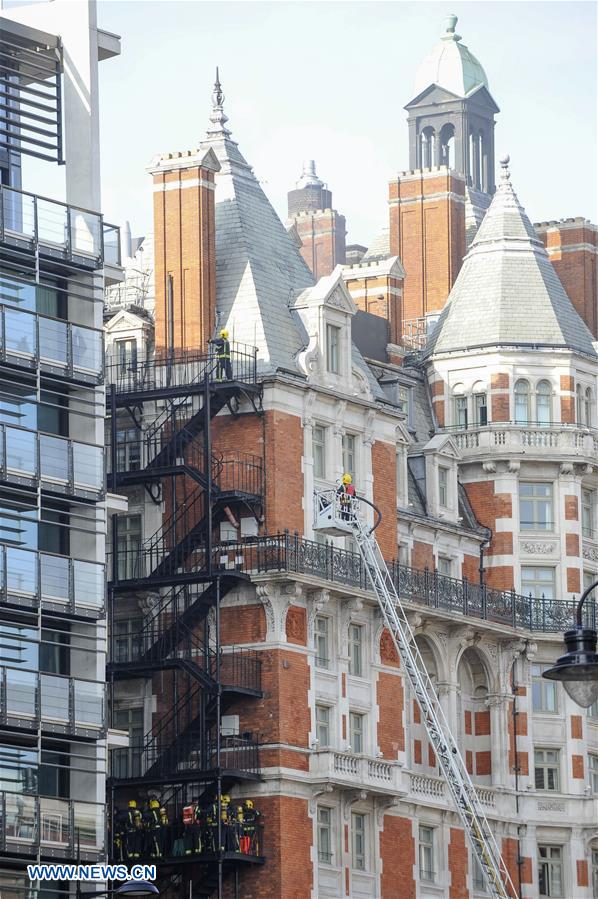 BRITAIN-LONDON-HOTEL-FIRE