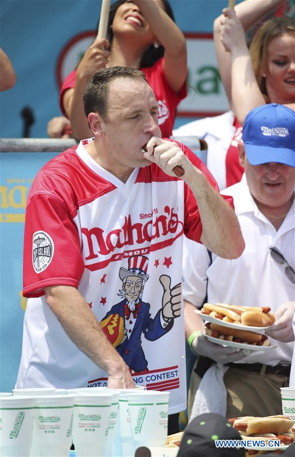 U.S.-NEW YORK-HOT DOG EATING CONTEST