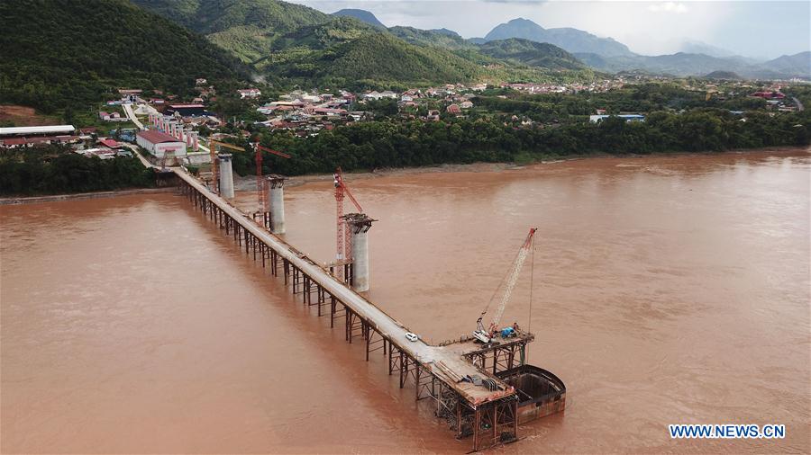 LAOS-LUANGPRABANG-CHINA-RAIWAY CONSTRUCTION-PROGRESS