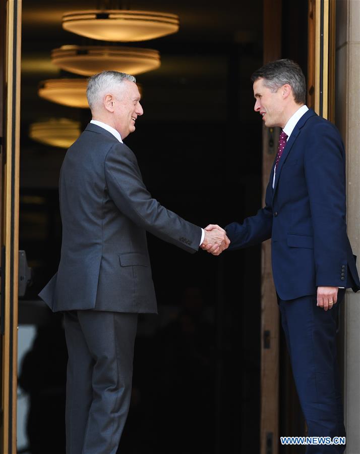 U.S.-VIRGINIA-THE PENTAGON-MATTIS-BRITAIN-DEFENSE SECRETARY-MEETING