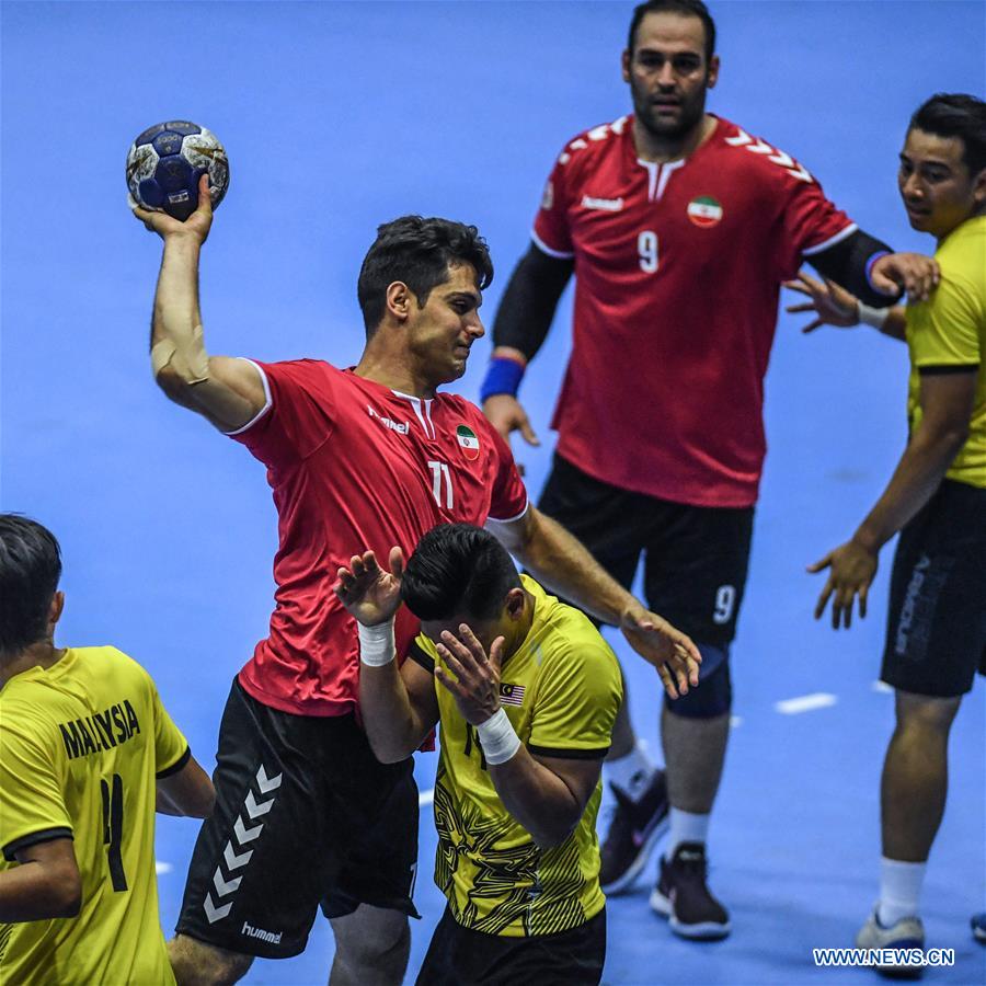 (SP)INDONESIA-JAKARTA-ASIAN GAMES-HANDBALL-IRAN VS MALAYSIA