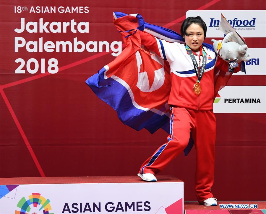 (SP)INDONESIA-JAKARTA-ASIAN GAMES-WEIGHTLIFTING