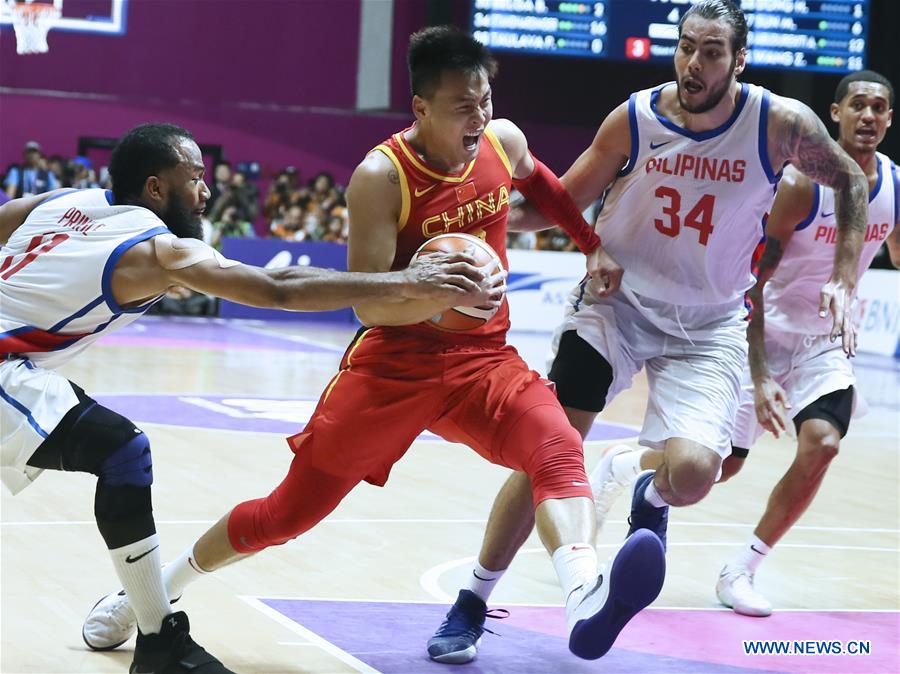 (SP)INDONESIA-JAKARTA-ASIAN GAMES-MEN'S BASKETBALL-CHINA-PHILIPPINES