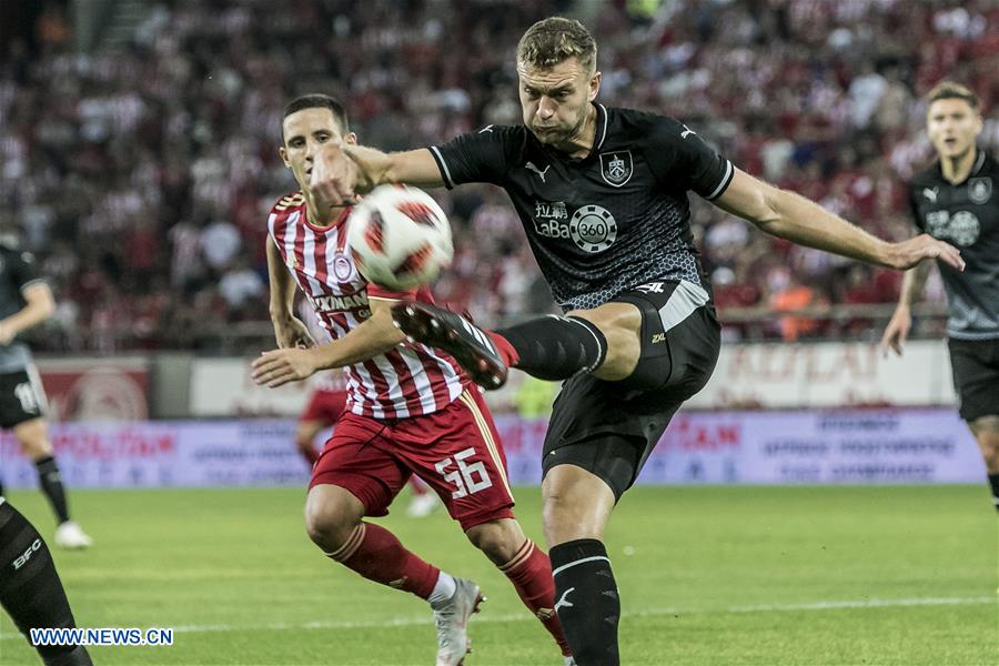 (SP)GREECE-PIRAEUS-UEFA EUROPA LEAGUE PLAY-OFF-OLYMPIACOS VS BURNLEY