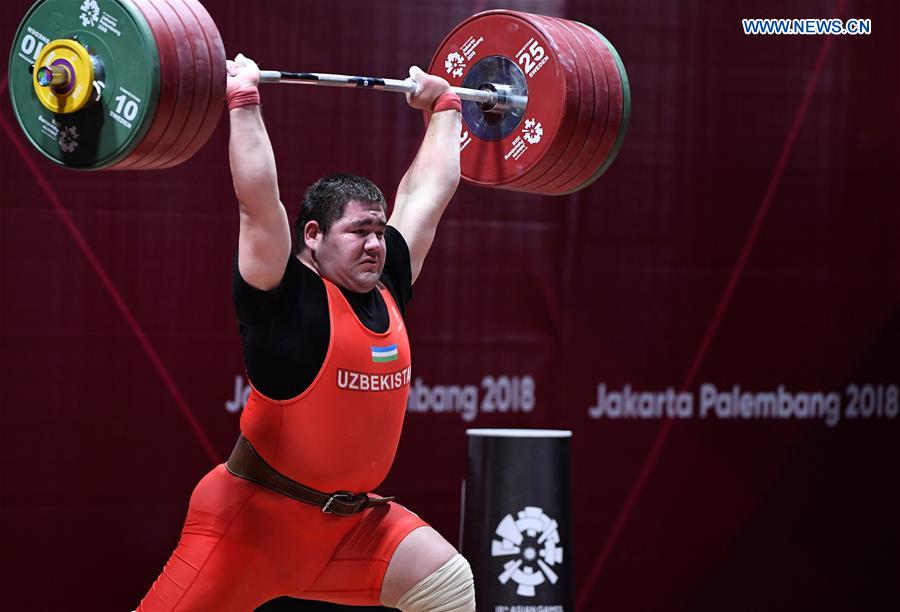 (SP)INDONESIA-JAKARTA-ASIAN GAMES-WEIGHTLIFTING-MEN'S +105KG