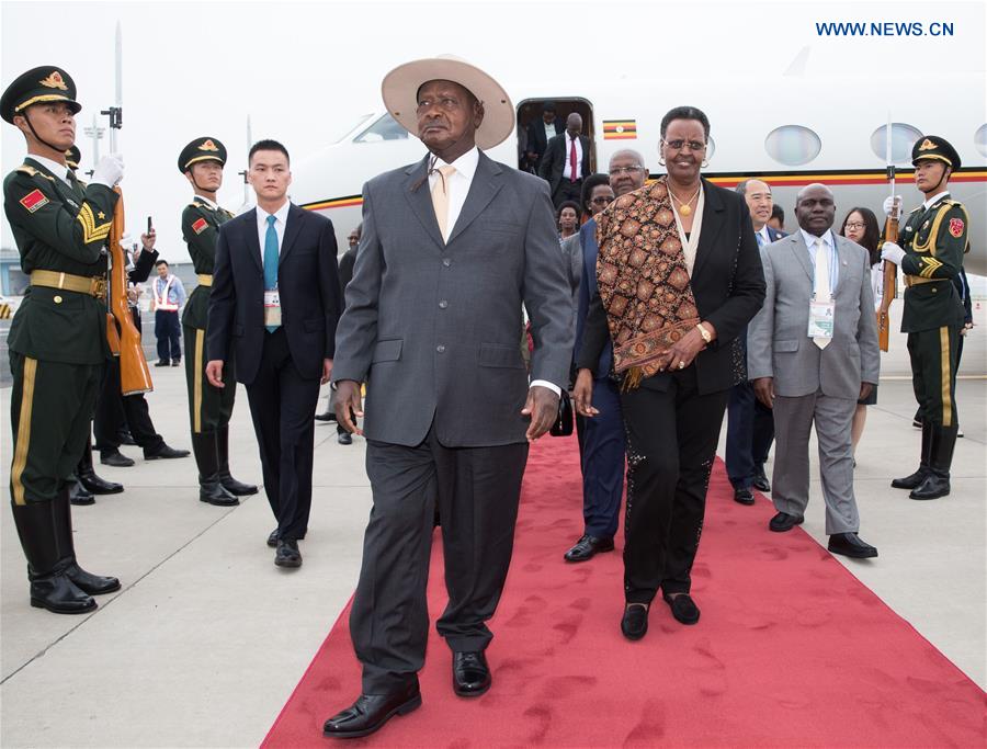 CHINA-BEIJING-UGANDAN PRESIDENT-ARRIVAL (CN)