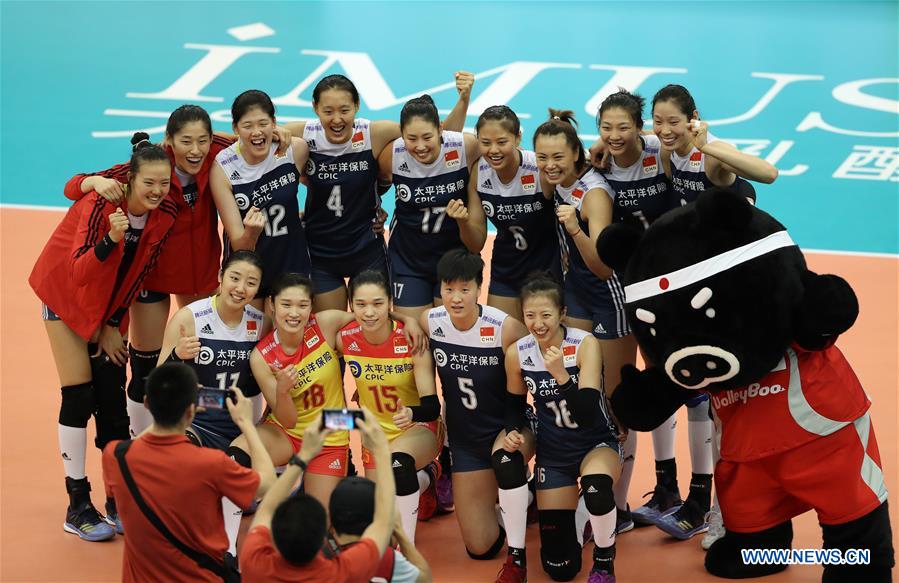 (SP)JAPAN-NAGOYA-VOLLEYBALL-WOMEN'S WORLD CHAMPIONSHIP-CHN VS USA