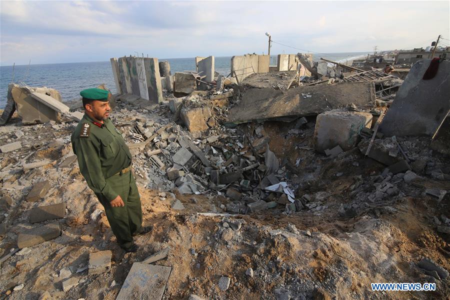 MIDEAST-GAZA STRIP-AIRSTRIKE