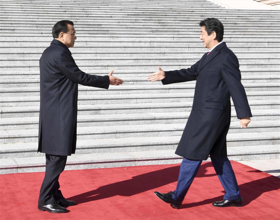 CHINA-BEIJING-LI KEQIANG-SHINZO ABE-TALKS (CN)