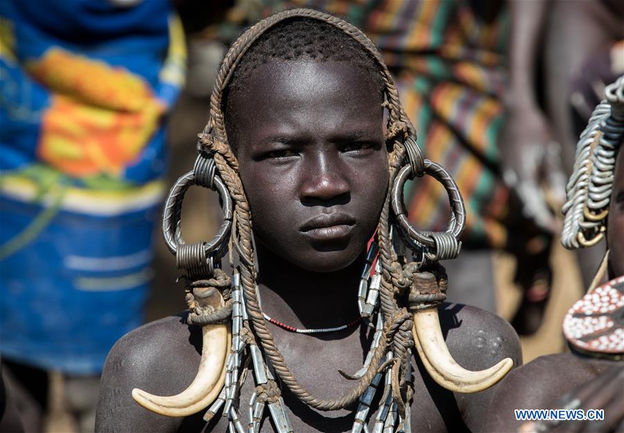 ETHIOPIA-SOUTHERN REGIONAL STATE-PRIMITIVE TRIBE-MURSI