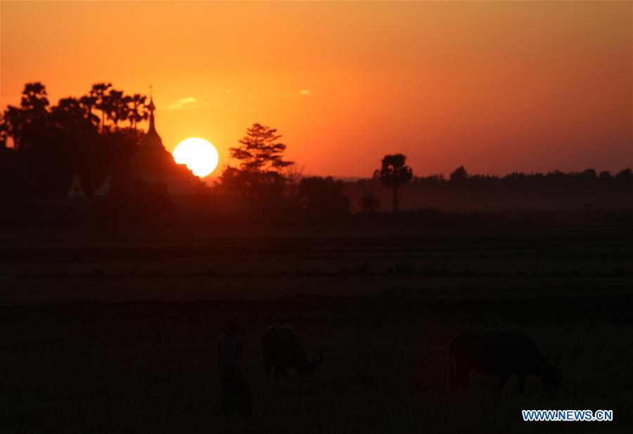 MYANMAR-NAY PYI TAW-SUNSET