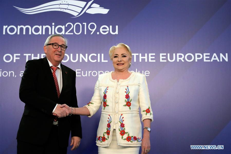 ROMANIA-BUCHAREST-EU-JUNCKER