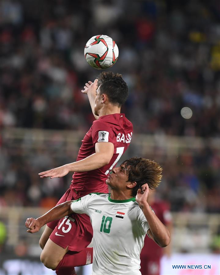 (SP)UAE-ABU DHABI-FOOTBALL-ASIAN CUP-QATAR-IRAQ