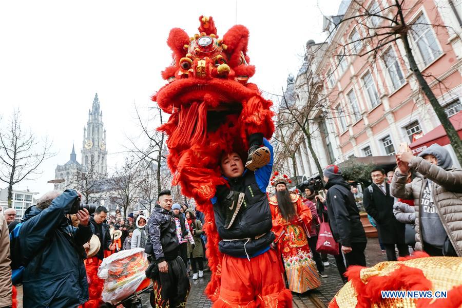 BELGIUM-ANTWERP-CHINESE LUNAR NEW YEAR-PARADE