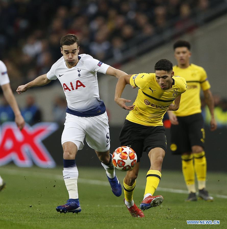 (SP) BRITAIN-LONDON-FOOTBALL-UEFA CHAMPIONS LEAGUE-TOTTENHAM VS DORTMUND