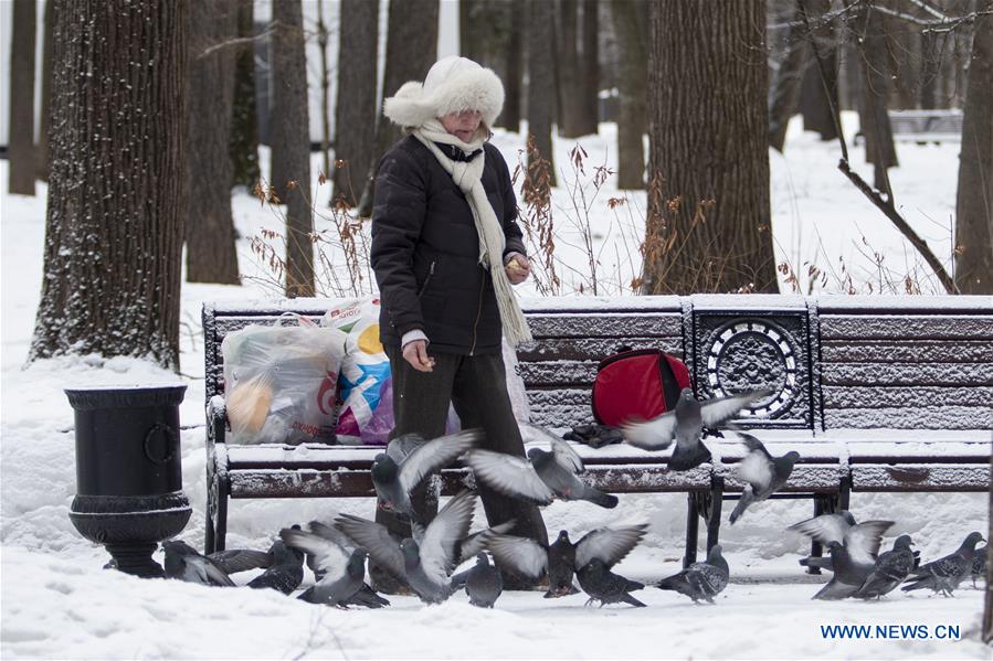 RUSSIA-MOSCOW-SNOW