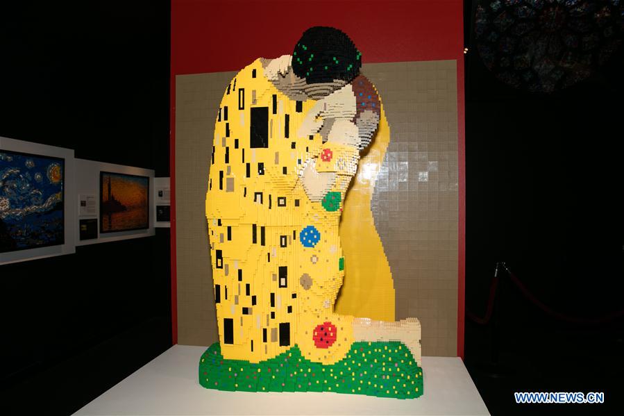 U.S.-DALLAS-ART-EXHIBITION-LEGO