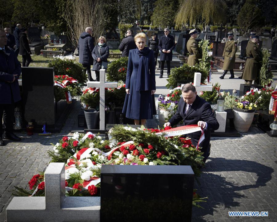 POLAND-WARSAW-SMOLENSK CRASH-ANNIVERSARY-COMMEMORATION