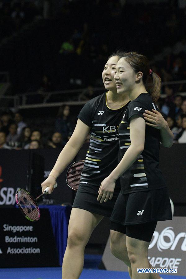 (SP)SINGAPORE-BADMINTON-SINGAPORE OPEN-SEMIFINAL