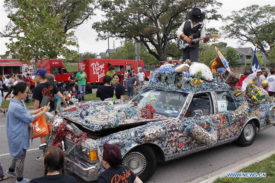 U.S.-HOUSTON-CAR-PARADE