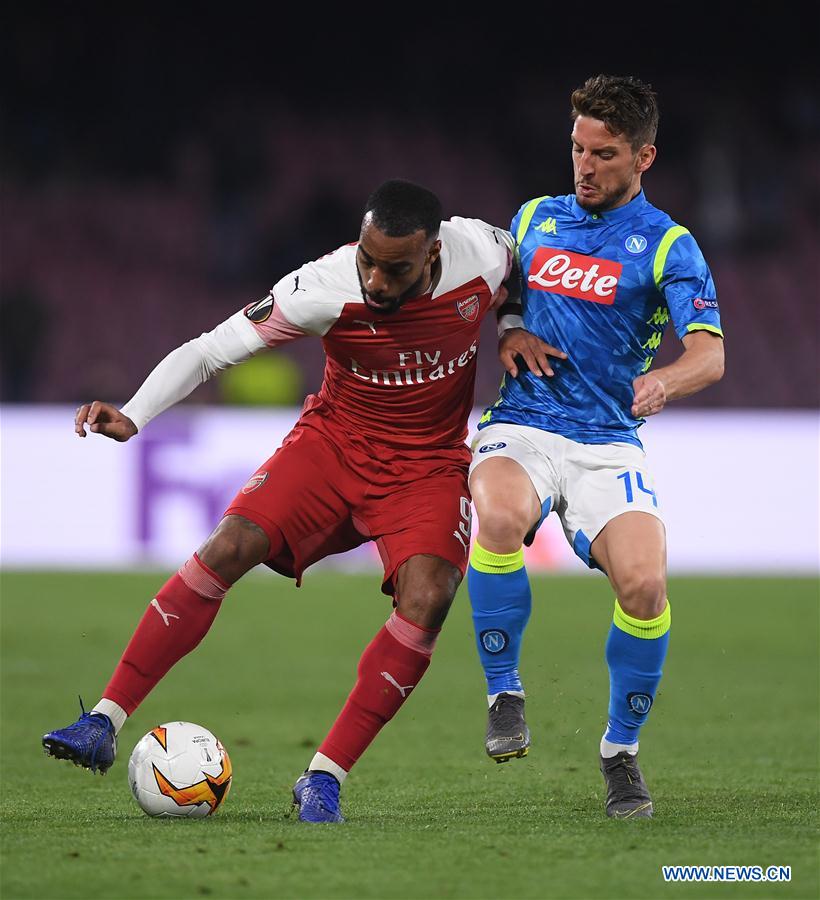 (SP)ITALY-NAPLES-SOCCER-UEFA EUROPA LEAGUE-QUARTERFINAL-NAPOLI VS ARSENAL