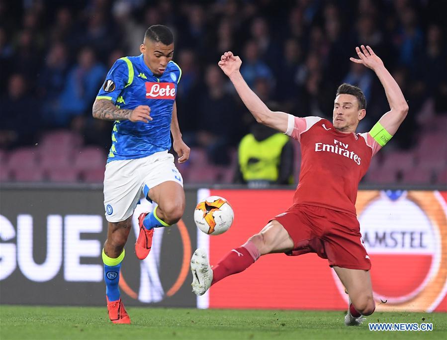 (SP)ITALY-NAPLES-SOCCER-UEFA EUROPA LEAGUE-QUARTERFINAL-NAPOLI VS ARSENAL