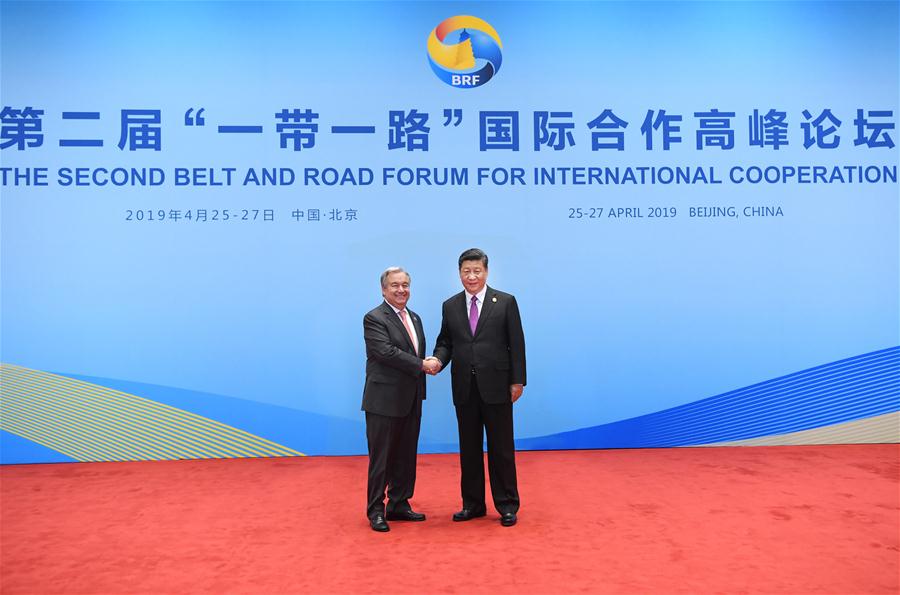 (BRF)CHINA-BEIJING-BELT AND ROAD FORUM-XI JINPING-LEADERS' ROUNDTABLE MEETING (CN)