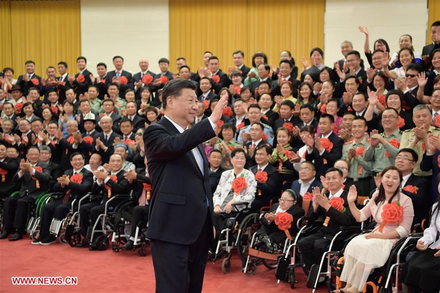 CHINA-BEIJING-XI JINPING-ROLE MODELS WITH DISABILITIES-OUTSTANDING SUPPORTERS-MEETING (CN)