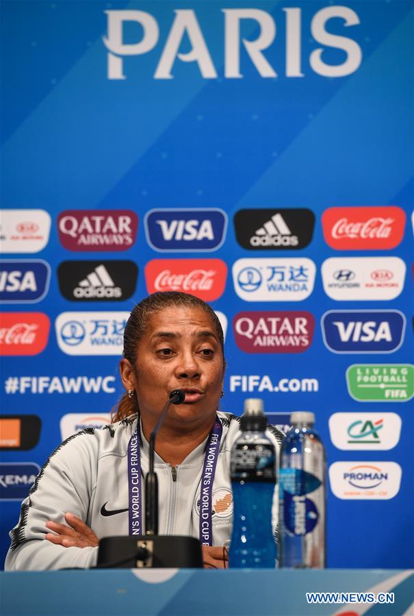 (SP)FRANCE-PARIS-2019 FIFA WOMEN'S WORLD CUP-GROUP B-SOUTH AFRICA-OFFICIAL PRESS CONFERENCE