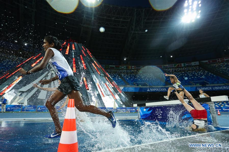 (SP)ITALY-NAPLES-SUMMER UNIVERSIADE-ATHLETICS-WOMEN'S 3000M STEEPLECHASE-FINAL