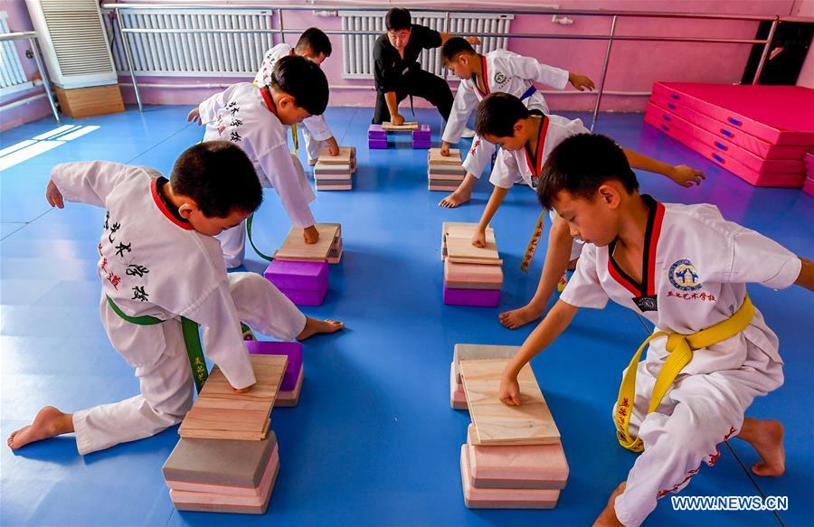 CHINA-HEBEI-SUMMER VACATION-TAEKWONDO (CN)