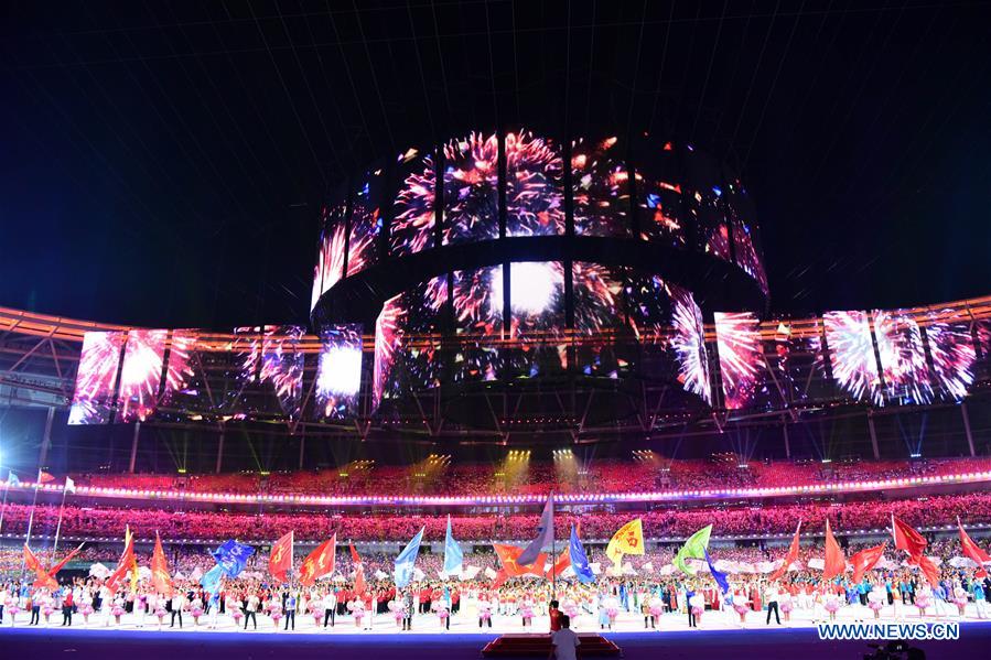 (SP)CHINA-ZHENGZHOU-NATIONAL TRADITIONAL GAMES OF ETHNIC MINORITIES-OPENING CEREMONY (CN)