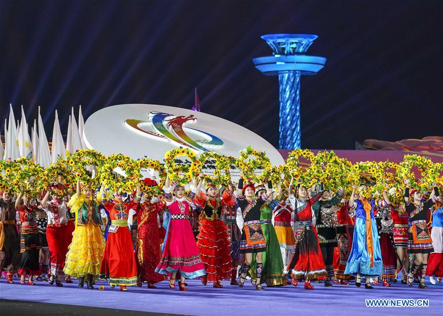 (SP)CHINA-ZHENGZHOU-NATIONAL TRADITIONAL GAMES OF ETHNIC MINORITIES-OPENING CEREMONY (CN)