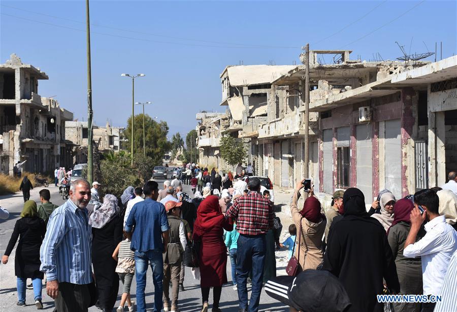 SYRIA-HOMS-DISPLACED PEOPLE-RETURN