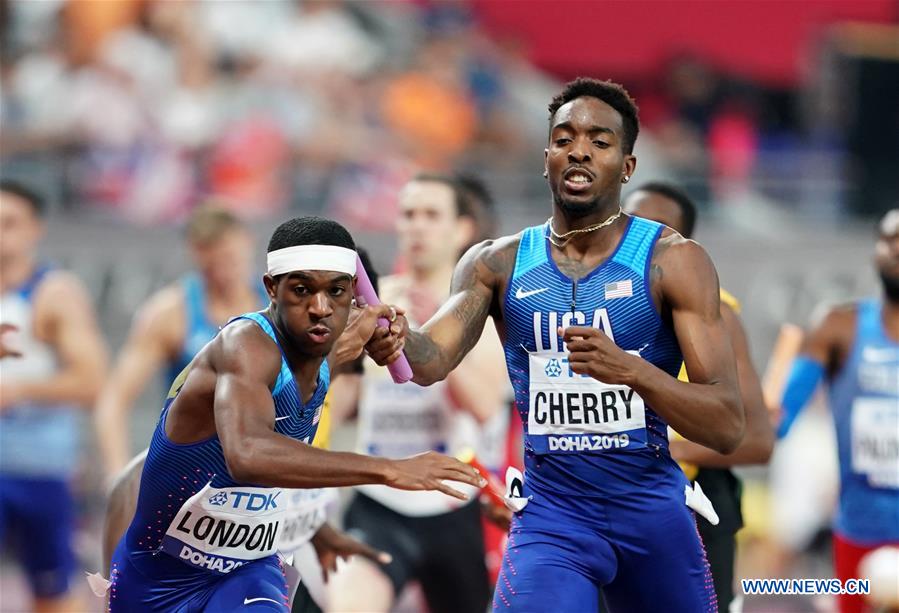 (SP)QATAR-DOHA-ATHLETICS-IAAF WORLD CHAMPIONSHIPS-MEN'S 4X400M RELAY