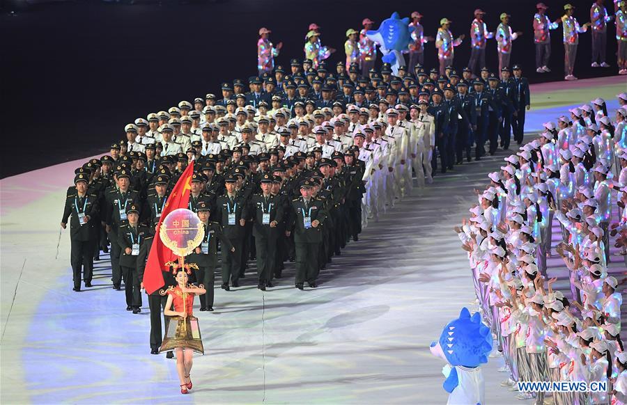 (SP)CHINA-WUHAN-7TH MILITARY WORLD GAMES-OPENING CEREMONY