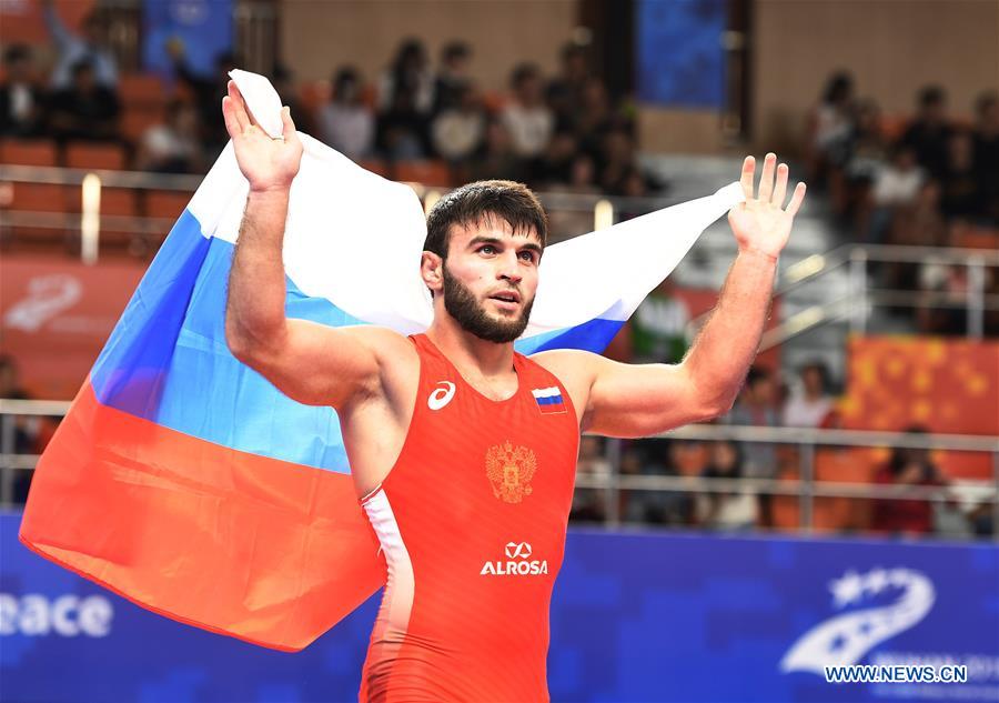 (SP)CHINA-WUHAN-7TH MILITARY WORLD GAMES-WRESTLING