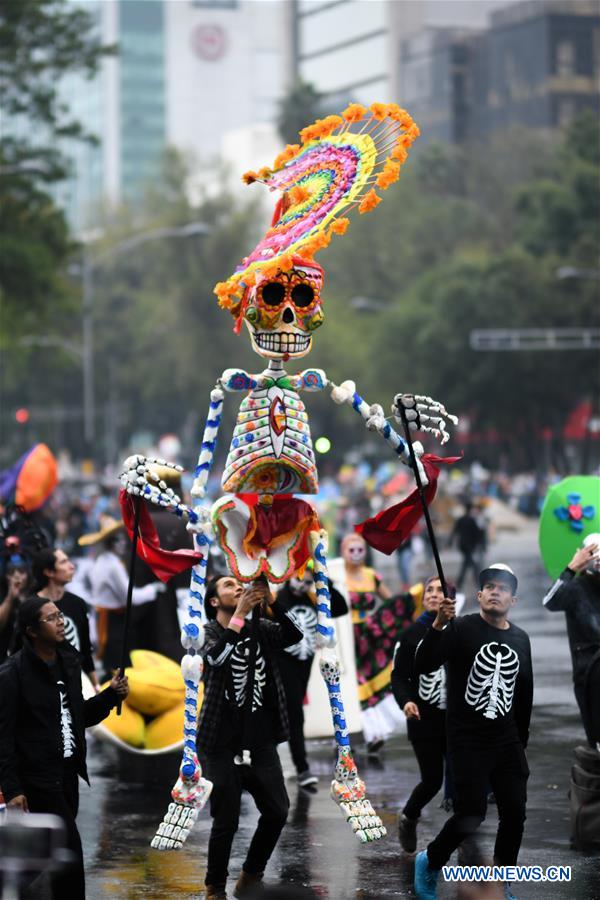 MEXICO-MEXICO CITY-DAY OF THE DEAD-PARADE