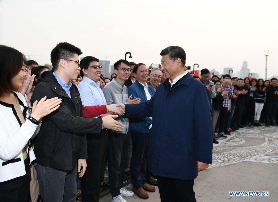 CHINA-SHANGHAI-XI JINPING-INSPECTION (CN)