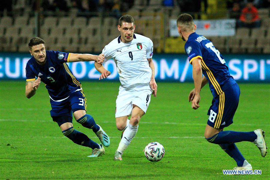 (SP)BOSNIA AND HERZEGOVINA-ZENICA-SOCCER-UEFA EURO 2020 QUALIFICATION-BOSNIA AND HERZEGOVINA VS ITALY